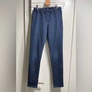 Uniqlo Kids EUC dark wash pull on denim pants